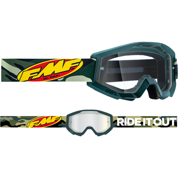 FMF VISION PowerCore Goggles - Assault - Camo - Clear F-50400-101-08 |  Trailhead Powersports a Mines and Meadows