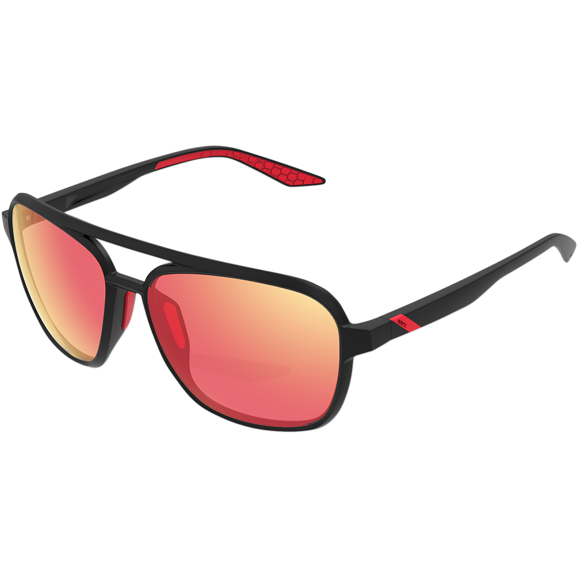 100% Sportcoupe Sunglasses - Smoke - Purple Mirror