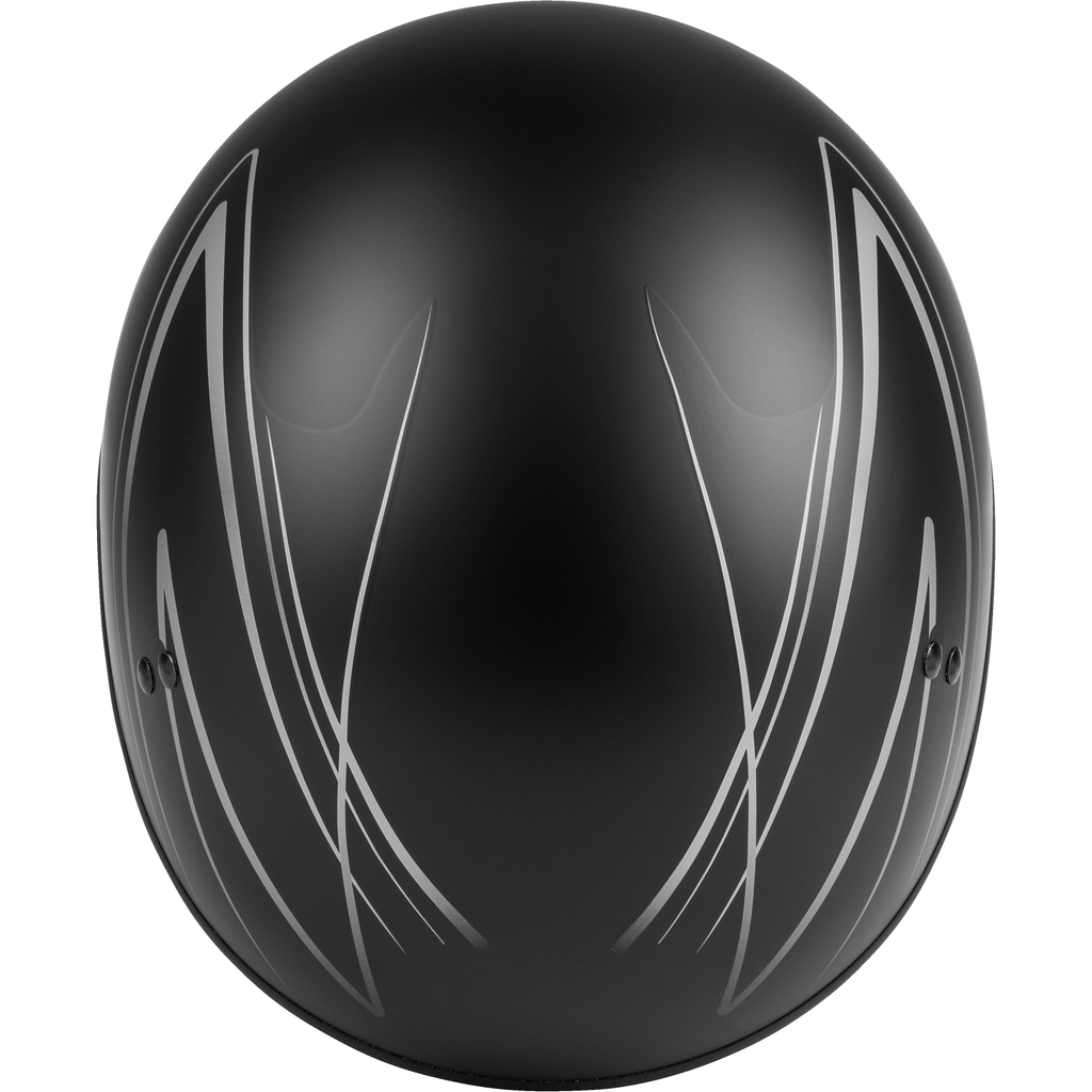 GMAX HH-65 Half Helmet Torque Naked Matte Black/Silver